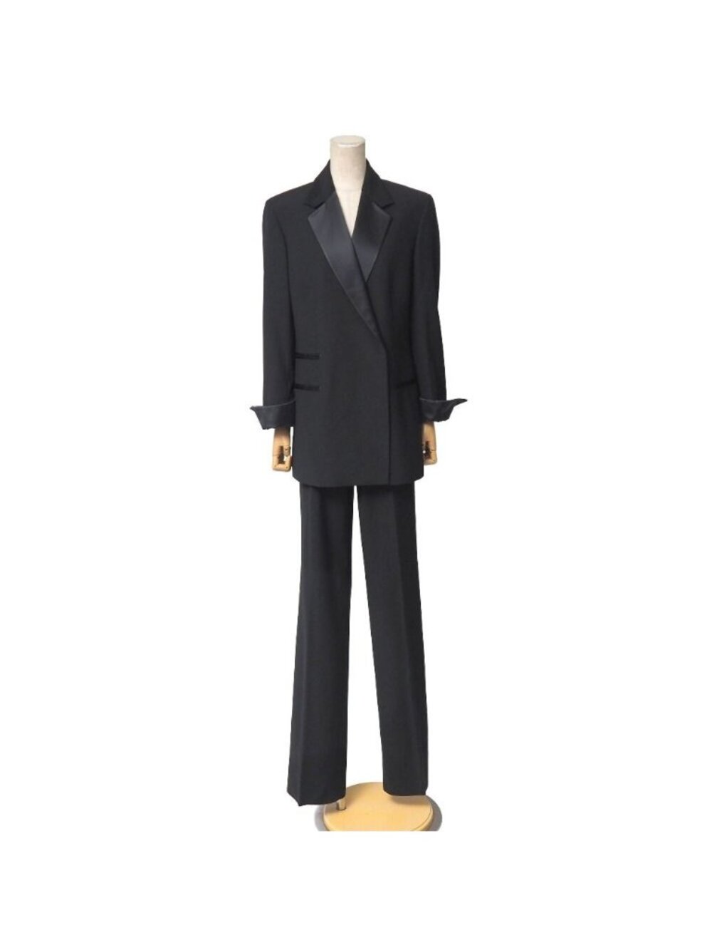 Gucci Vintage Pants Suit 42 40 Tailored Bra Leather Single Jacket Trousers